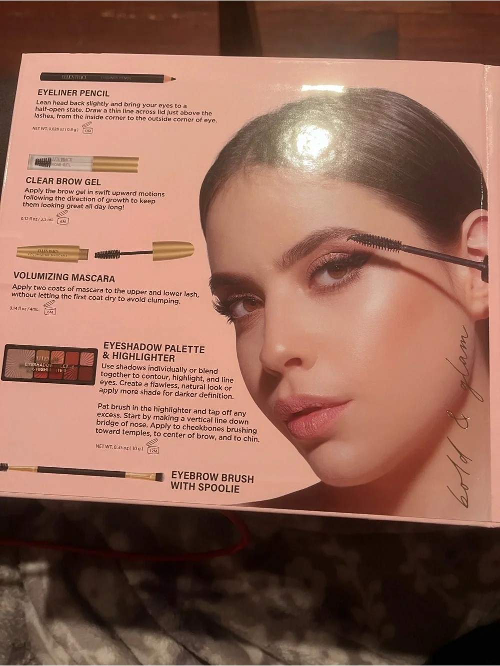 Ellen Tracy Eye Essentials Palette - Pink & Warm Red-Brown Shades